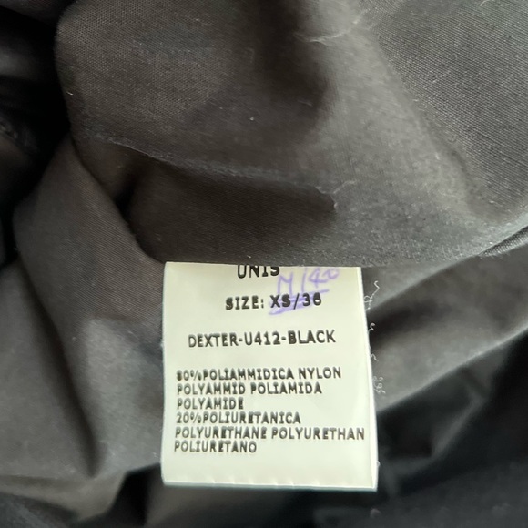 Men’s “UNIS” Dexter Black Shiny Jacket, Size: Medium - Picture 5 of 5